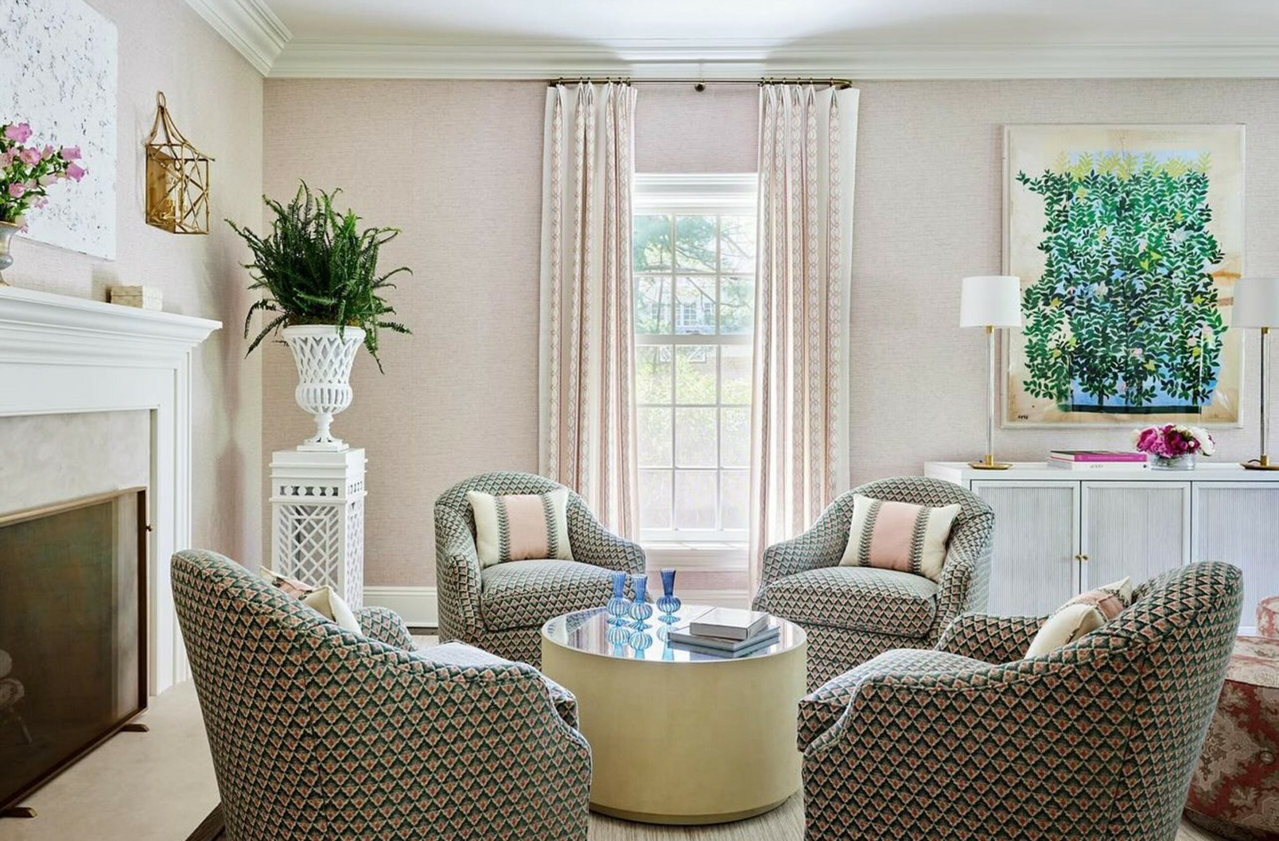 ★美品★アメリカ■The Charles Stewart■スツール■ソファ■花柄 Charles Stewart | High-Quality Custom Upholstered Furniture